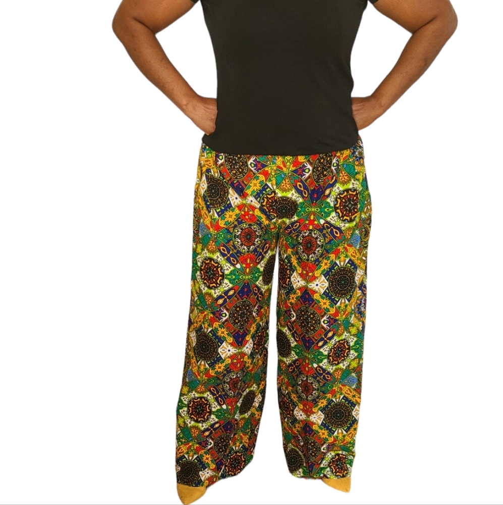 African print palazo pant